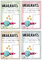 Vorschau - Mal- und Bastelvorlagen - Abschiedsgeschenk & Abschied mit Highlighter / Marker (4 Versionen, ICH + WIR) + Sommerferien - Seite 3
