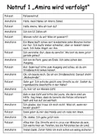 Vorschau - Arbeitsblätter - Fünf Dialoge plus Arbeitsblatt "Polizeinotruf" DaZ / DaF / Deutsch / Sachunterricht - Seite 1