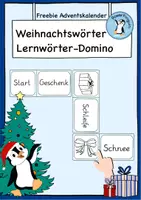 Vorschau - Spiele - Weihnachtswörter Domino - Deckblatt