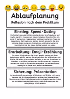 Vorschau - Stundenentwürfe - Reflexion nach dem Praktikum Unterrichtsplanung - Seite 1