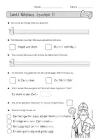 Vorschau - Arbeitsblätter - Sankt Nikolaus| Lesetext und Fragen - Seite 2
