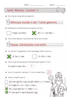 Vorschau - Arbeitsblätter - Sankt Nikolaus| Lesetext und Fragen - Seite 3