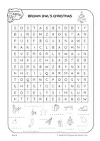 Vorschau - Stationenlernen - Brown Owl's Christmas - Word Searches - Seite 3