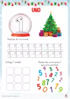 Vista previa - Unidades / Secuencias / Situaciones de Aprendizaje - Cuadernito de Matematicas de Navidad 1º e infantil - página 3