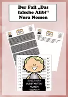 Vorschau - Arbeitsblätter - Ermittlung Nora Nomen Geschichte Wortarten Krimi - Deckblatt