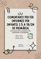 Vista previa - Tarjetas / Manipulativos - COMENTARIS D'INFORMES PER NIVELLS - Portada