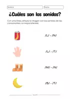 Vista previa - Hojas de trabajo - Aprende los fonemas - Cuadernillo completo (3 niveles) - página 3