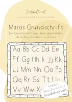 Vorschau - selbst erstellte Schriftarten - Schriftart - Maras Grundschrift - Deckblatt