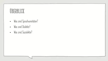 Vorschau - Präsentationen/Tafelbilder - Präsentation: Sprachvarietäten mit Soziolekten und Dialekten verstehen - Seite 1