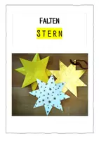 Vorschau - Mal- und Bastelvorlagen - Falten - Stern - Schulhausgestaltung/Weihnachten - Deckblatt