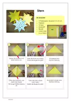 Vorschau - Mal- und Bastelvorlagen - Falten - Stern - Schulhausgestaltung/Weihnachten - Seite 1