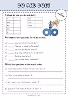 Vorschau - Arbeitsblätter - do and does - Seite 2