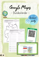 Vorschau - Unterrichtsreihen - Google Maps: Bundesländer (Kl. 4) - Deckblatt