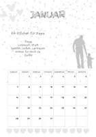 Vorschau - Mal- und Bastelvorlagen - Kalender 2024 - PAPA (Malvorlagen und Freiarbeit Gedichte) - Seite 3