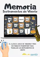 Vista previa - Juegos / Gamificación - Memoria Instrumentos de Viento - Juego Virtual - PowerPoint - Portada