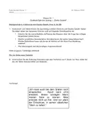 Vorschau - Klassenarbeiten - Klausur Emilia Galotti – Dialog Claudia und Odoardo + Kommunikationsquadrat - Deckblatt