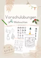 Vorschau - Arbeitsblätter - Vorschule - Übungen zum Thema Weihnachten - Deckblatt