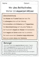 Vorschau - Stundenentwürfe - Rechtschreibung / LERNWÖRTER Doppelkonsonanten / Lerntheke - Seite 3