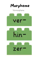 Vorschau - Fördermaterial/Inklusion - Morpheme - Wortbausteine - Deckblatt