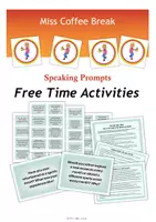 Vorschau - Aufgabenkarten - Free Time Activities - Conversation Cards / Stop And Swap Cards - Deckblatt