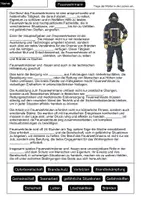 Vorschau - Arbeitsblätter - Feuerwehrmann Lückentext - Seite 1