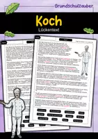 Vorschau - Arbeitsblätter - Koch Lückentext - Deckblatt