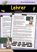 Vorschau - Arbeitsblätter - Lehrer Lückentext - Deckblatt