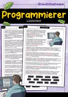 Vorschau - Arbeitsblätter - Programmierer Lückentext - Deckblatt