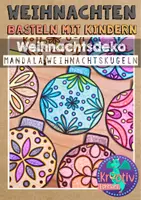 Vorschau - Mal- und Bastelvorlagen - Weihnachten Mandala Kugeln - Deckblatt
