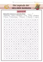 Vorschau - Arbeitsblätter - Suchrätsel: Die Legende der Heiligen Barbara (3. bis 6. Jahrgangsstufe) - Seite 3
