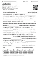 Vorschau - Arbeitsblätter - Arbeitsblatt "Lyrische Mittel" + interaktive Lösung & MP3 + - Deckblatt