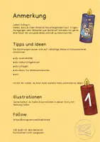 Vorschau - Mal- und Bastelvorlagen - Kerzen im Advent - mit Bildern, Mustern und blanko zum Selbstgestalten - Seite 1