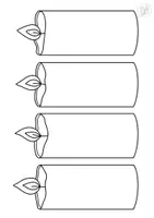 Vorschau - Mal- und Bastelvorlagen - Kerzen im Advent - mit Bildern, Mustern und blanko zum Selbstgestalten - Seite 3