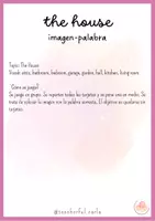 Vista previa - Juegos / Gamificación - THE HOUSE GAME PICTURE WORD - Juego Partes de la casa imagen palabra - página 1