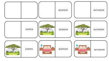 Vista previa - Juegos / Gamificación - THE HOUSE GAME PICTURE WORD - Juego Partes de la casa imagen palabra - página 2