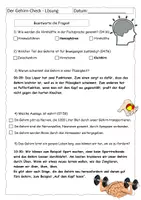Vorschau - Arbeitsblätter - Quiz zum Gehirn-Reportage - mit Lösungen - Seite 2