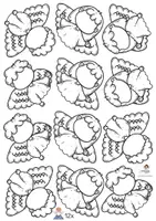 Vorschau - Mal- und Bastelvorlagen - Engel mit Muffinformen basteln Anhänger Weihnachten - Seite 3