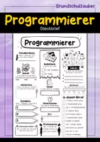 Vorschau - Arbeitsblätter - Steckbrief Programmierer - Deckblatt