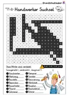 Vorschau - Arbeitsblätter - Handwerker Suchsel - Buchstabengitter - Seite 2