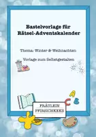 Vorschau - Mal- und Bastelvorlagen - Vorlage für Rätsel-Adventskalender - Deckblatt