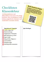 Vorschau - Lehrpläne/Lehrermaterial - Checklisten Klassenlehrer - Seite 1