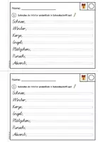 Vorschau - Arbeitsblätter - Vereinfachte Ausgangsschrift: Weihnachten und Winter - Übungsheft/ Stationenlernen (Klasse 3) - Seite 2
