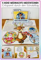 Vorschau - Arbeitsblätter - WEIHNACHTS-MEDITATIONEN - 5 Mini-Meditationen für einen entspannten Schultag in der Weihnachtszeit (mit Audioaufnahmen) - Seite 1