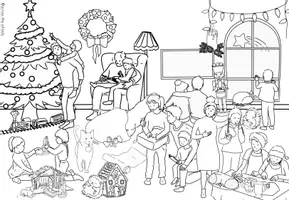 Vorschau - Anderer Materialtyp - Weihnachten: Wimmelbild zum Suchen & Ausmalen - Seite 3
