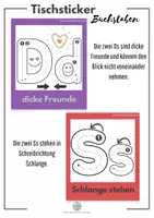 Vorschau - Fördermaterial/Inklusion - Tischsticker Buchstaben für visuelle Differenzierung - Seite 3