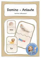 Vorschau - Aufgabenkarten - Domino Anlaute - Deckblatt