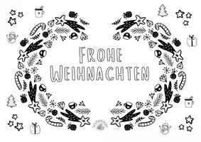 Vorschau - Mal- und Bastelvorlagen - Ausmalbilder Weihnachten 07 - Seite 1