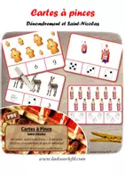 Aperçu - Apprentissages en autonomie - Cartes à pince - Dénombrement & Saint-Nicolas - Page de couverture