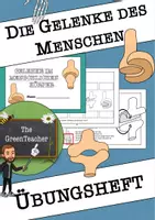Vorschau - Arbeitsblätter - Übungsheft Gelenke - Texte, Aufgaben & Versuche - Deckblatt
