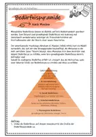 Vorschau - Arbeitsblätter - Arbeitsblatt Bedürfnispyramide Maslow - Seite 2